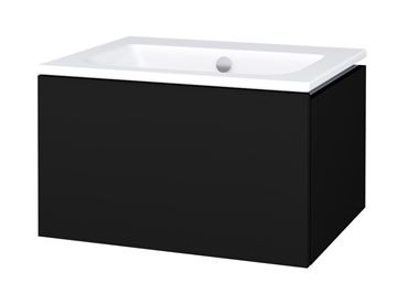 CONCEPT MODULAR skrinka pod umývadlo 59,8x49,5x33,2 cm, 1 zásuvka, Push-open, graphite