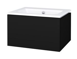 CONCEPT MODULAR skrinka pod umývadlo 59,8x49,5x33,2 cm, 1 zásuvka, Push-open, graphite