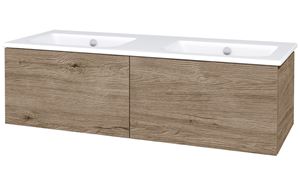 CONCEPT MODULAR skrinka pod dvojumývadlo 122,5x49,5x33,2 cm, 2 zásuvky, Push-open, herkules