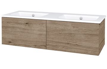 CONCEPT MODULAR skrinka pod dvojumývadlo 122,5x49,5x33,2 cm, 2 zásuvky, Push-open, herkules