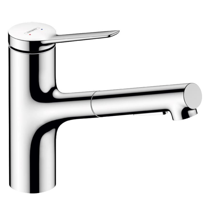 HANSGROHE ZESIS M33 drezová batéria, s vyťahovacou sprškou, EcoSmart, chróm