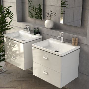 RAVAK COMFORT 600 umývadlo 60 cm, s otvorom pre batériu, bez prepadu XJX01260001 Obrázek - fotka
