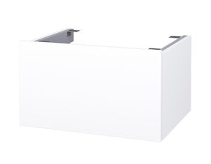 CONCEPT MODULAR nízka skrinka 59,8x49,5x33,2 cm, 1 zásuvka, Push-open, lesklá biela