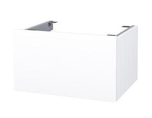 CONCEPT MODULAR nízka skrinka 59,8x49,5x33,2 cm, 1 zásuvka, Push-open, lesklá biela