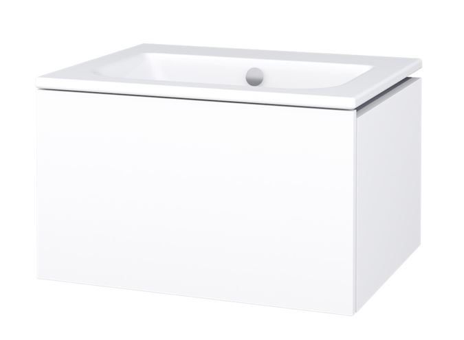 CONCEPT MODULAR skrinka pod umývadlo 59,8x49,5x33,2 cm, 1 zásuvka, Push-open, lesklá biela 807641 Obrázek - Hlavní obrázek