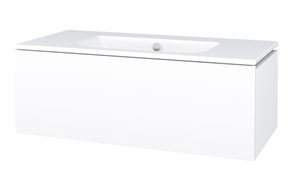 CONCEPT MODULAR skrinka pod umývadlo 99,8x49,5x33,2 cm, 1 zásuvka, Push-open, lesklá biela