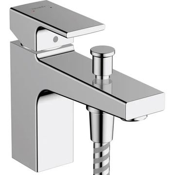 HANSGROHE VERNIS SHAPE vaňová batéria 141mm, stojanková, páková, na okraj vane, s prepínačom, chróm