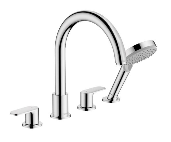 HANSGROHE VERNIS BLEND batéria na okraj vane, 4-otvorová, so sprchovou súpravou, chróm 71456000 Obrázek - Hlavní obrázek
