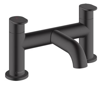 HANSGROHE VERNIS BLEND batéria na okraj vane, 2-otvorová, matná čierna