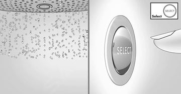 HANSGROHE PULSIFY SELECT S 3JET ručná sprcha pr. 105 mm, 3 prúdy, Relaxation EcoSmart, chróm 24111000 Obrázek - fotka