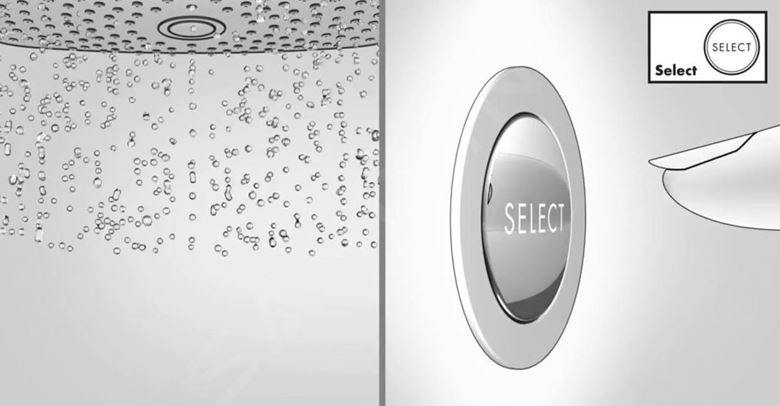 HANSGROHE PULSIFY SELECT S 3JET ručná sprcha pr. 105 mm, 3 prúdy, Relaxation EcoSmart, chróm 24111000 Obrázek - fotka