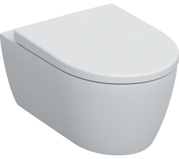 GEBERIT ICON závesné WC, so SoftClose sedadlom, Rimfree splachovanie, alpská biela