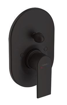HANSGROHE VERNIS SHAPE vaňová/sprchová batéria 200mm, podomietková, páková, vrchný diel, matná čierna