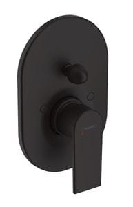 HANSGROHE VERNIS SHAPE vaňová/sprchová batéria 200mm, podomietková, páková, vrchný diel, matná čierna