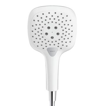 HANSGROHE RAINDANCE SELECT E 3JET ručná sprcha 150x150 mm, 3 prúdy, AirPower, biela/chróm 26550400 Obrázek - fotka