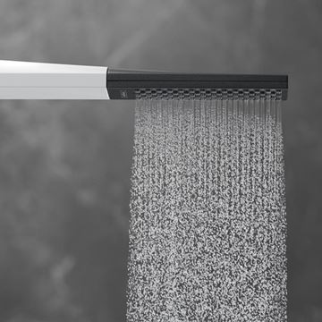 HANSGROHE RAINFINITY 1JET ručná sprcha 230 mm, čierna/matná biela 26866700 Obrázek - fotka
