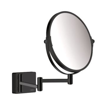 HANSGROHE ADDSTORIS kozmetické zrkadlo 188 mm, zväčšovacia, čierna