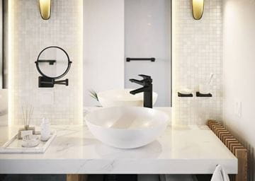 HANSGROHE ADDSTORIS kozmetické zrkadlo 188 mm, zväčšovacia, čierna 41791670 Obrázek - fotka