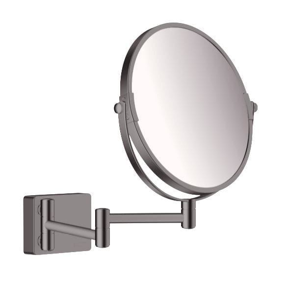 HANSGROHE ADDSTORIS kozmetické zrkadlo 188 mm, zväčšovací, kartáčovaný čierny chróm