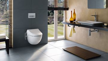 GEBERIT AQUACLEAN 4000 SET závesné WC s bidetovým sedátkom, SoftClosing, Rimfree 146.135.11.1 Obrázek - fotka