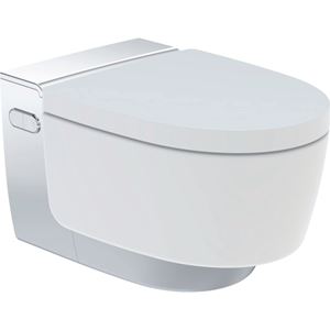 GEBERIT AQUACLEAN MERA COMFORT závesné WC s bidetovým sedátkom, SoftClosing, TurboFlush, KeraTect, biela/chróm