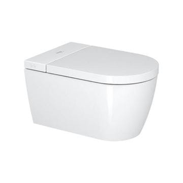 DURAVIT SENSOWASH STARCK F LITE závesné WC compact, s bidetovým SoftClose sedadlom, Rimless splachovanie, HygieneGlaze