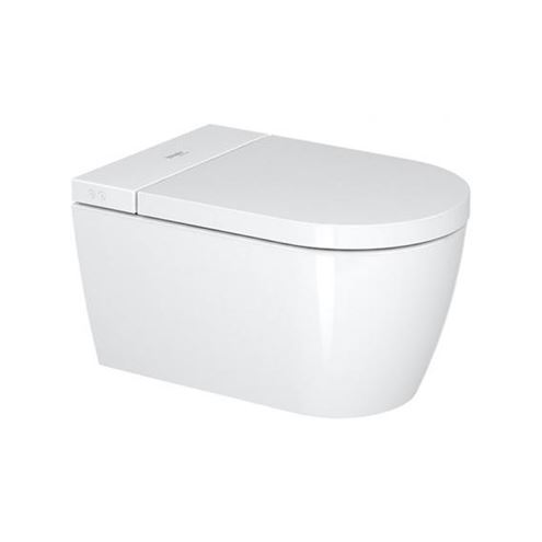 DURAVIT SENSOWASH STARCK F LITE závesné WC compact, s bidetovým SoftClose sedadlom, Rimless splachovanie, HygieneGlaze 650001012004310 Obrázek - Hlavní obrázek