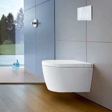DURAVIT SENSOWASH STARCK F LITE závesné WC compact, s bidetovým SoftClose sedadlom, Rimless splachovanie, HygieneGlaze 650001012004310 Obrázek - fotka