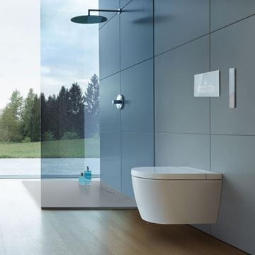 DURAVIT SENSOWASH STARCK F PLUS COMPACT závesné WC s bidetovým sedadlom, Rimless, Softclose, biela 650000012004320 Obrázek - fotka