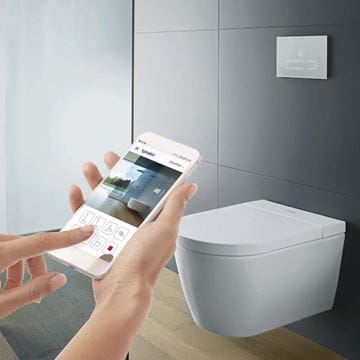 DURAVIT SENSOWASH STARCK F PLUS COMPACT závesné WC s bidetovým sedadlom, Rimless, Softclose, biela 650000012004320 Obrázek - fotka