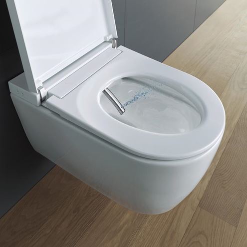 DURAVIT SENSOWASH STARCK F PLUS COMPACT závesné WC s bidetovým sedadlom, Rimless, Softclose, biela 650000012004320 Obrázek - fotka