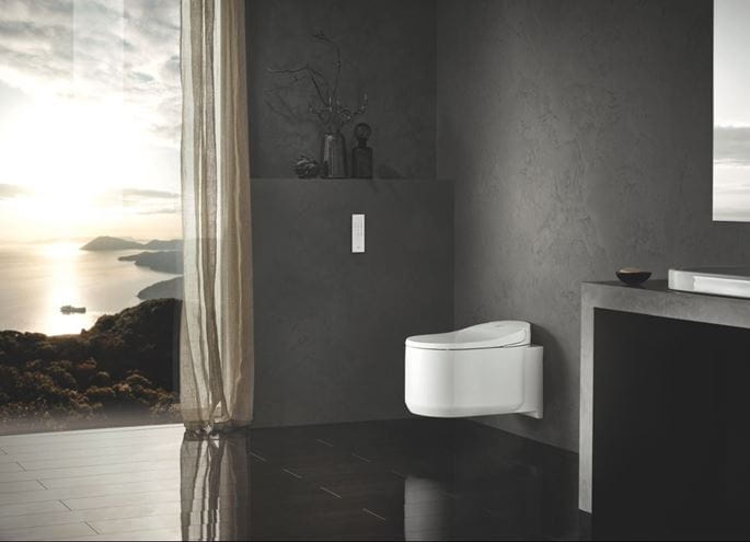 GROHE SENSIA ARENA závesné WC s bidetovým sedadlom, Rimless, HyperClean, alpská biela 39354SH1 Obrázek - fotka