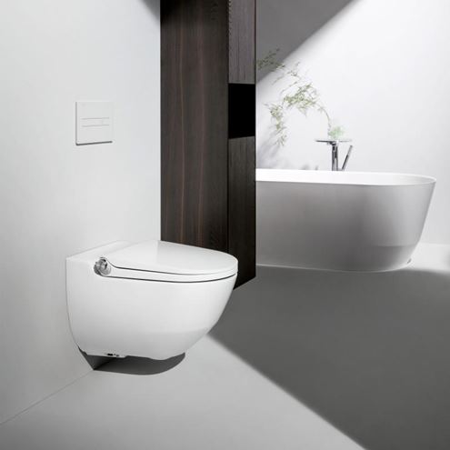 LAUFEN CLEANET RIVA závesné WC s bidetovým sedátkom, Rimless, LCC H8206914000001 Obrázek - fotka