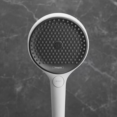 HANSGROHE RAINFINITY 3JET ručná sprcha pr. 130 mm, 3 prúdy, EcoSmart, matná biela 26865700 Obrázek - fotka