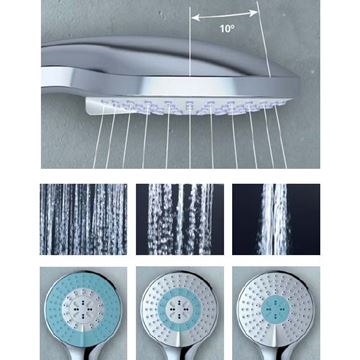 IDEAL STANDARD IDEALRAIN ručná sprcha M3 pr. 100 mm, 3 prúdy, chróm B9403AA Obrázek - fotka