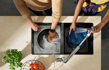 HANSGROHE METRIS M71 drezová batéria, s vyťahovacou sprškou, sBox, chróm 73801000 Obrázek - fotka