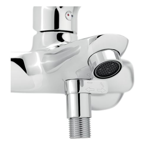 NOVASERVIS TITANIA PURE vaňová nástenná batéria, s prepínačom, chróm 90320/1,0 Obrázek - fotka