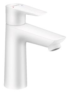 HANSGROHE TALIS E umývadlová stojanková batéria, s odtokovou súpravou, EcoSmart, matná biela