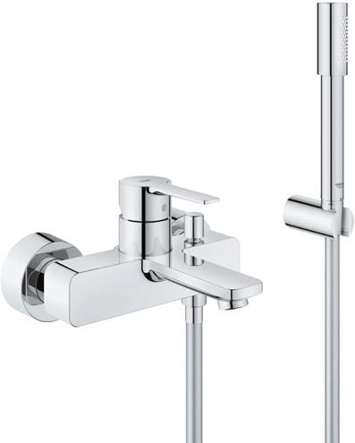 GROHE LINEARE vaňová nástenná batéria, s prepínačom, so sprchovou súpravou, chróm 33850001 Obrázek - Hlavní obrázek