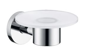 HANSGROHE LOGIS mydlovnička, nástenná, sklo, chróm