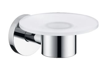 HANSGROHE LOGIS mydlovnička, nástenná, sklo, chróm