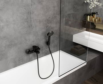 HANSGROHE VERNIS BLEND vaňová nástenná batéria, s prepínačom, matná čierna 71440670 Obrázek - fotka