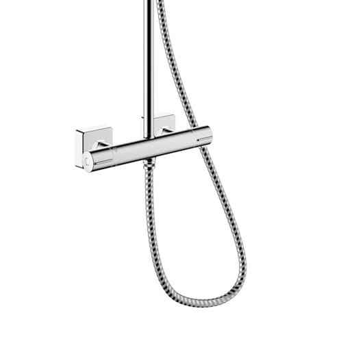 HANSGROHE VERNIS SHAPE SHOWERPIPE 230 sprchový set s termostatickou batériou, horná sprcha, ručná sprcha s 2 prúdmi, tyč, hadica, chróm 26286000 Obrázek - fotka