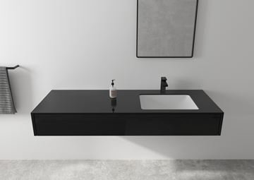 HANSGROHE VERNIS SHAPE umývadlová stojanková batéria, s odtokovou súpravou, EcoSmart, matná čierna 71561670 Obrázek - fotka