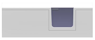 GKI DUOSETRA vaňa 170x80 cm, s dvierkami, so zástenou a sedadlom, s panelom a rámom, akrylát DUOSETRA Obrázek - fotka