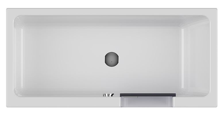 GKI DUOSETRA vaňa 170x80 cm, s dvierkami, so zástenou a sedadlom, s panelom a rámom, akrylát DUOSETRA Obrázek - fotka