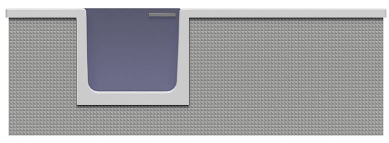 GKI DUOSETLF vaňa 170x80 cm, s dvierkami, so zástenou a sedadlom, s panelom na obloženie a rámom, akrylát DUOSETLF Obrázek - fotka