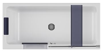 GKI DUOSETLF vaňa 170x80 cm, s dvierkami, so zástenou a sedadlom, s panelom na obloženie a rámom, akrylát DUOSETLF Obrázek - fotka