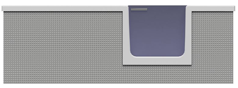 GKI DUOSETRF vaňa 170x80 cm, s dvierkami, so zástenou a sedadlom, s panelom na obloženie a rámom, akrylát DUOSETRF Obrázek - fotka