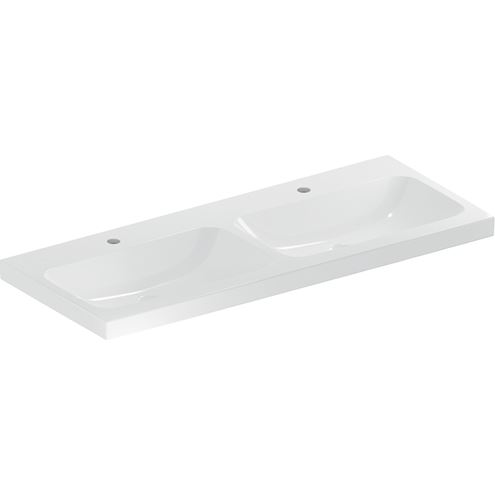 GEBERIT ICON LIGHT dvojumývadlo 120 cm, s 2 otvormi pre batérie, bez prepadu, KeraTect 501.838.00.6 Obrázek - Hlavní obrázek